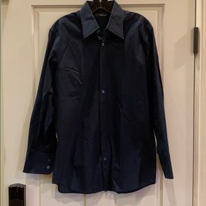 Two a.m collard button down,size M, blue